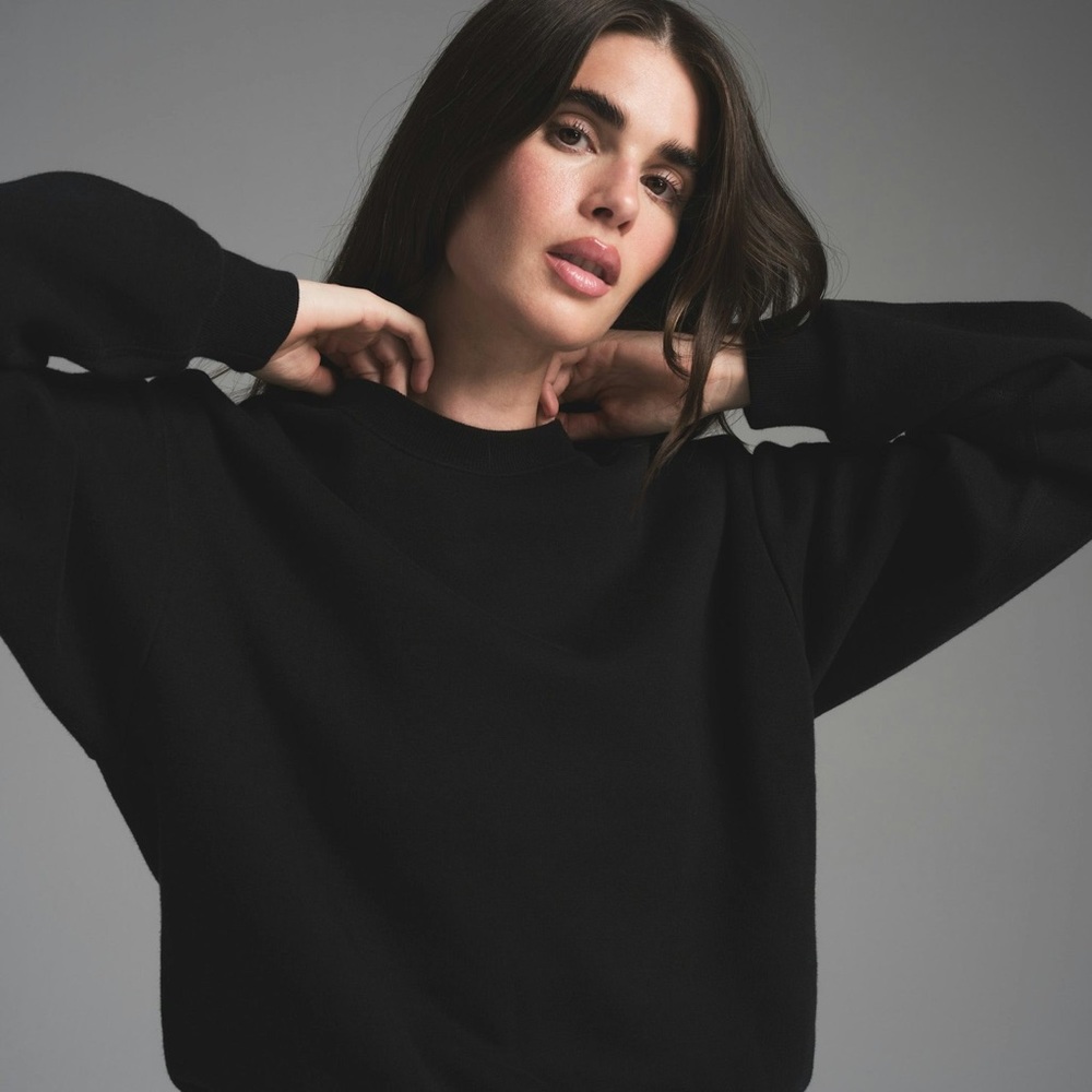 Skims Sweatshirt (Gar) Onxy crewneck pullover Onxy nwt size S